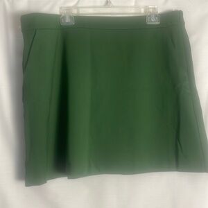 NWT Boden Jersey A-line Mini Skirt Winter Green